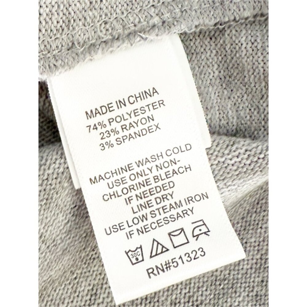Revolve 1. State Cross Front Cozy Knit Top in Silver Heather S - Picture 11 of 14